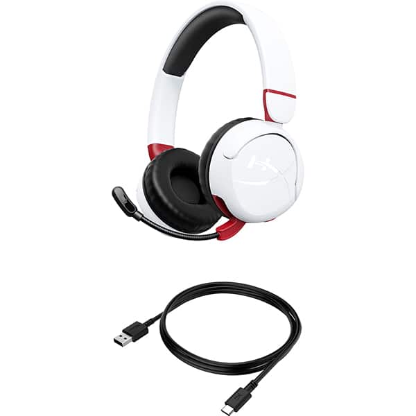 Foto 4 de Headset Gamer Sem Fio Cloud Mini, Bluetooth 5.3, Branco, 7G8F2AA, HyperX CX 1 UN