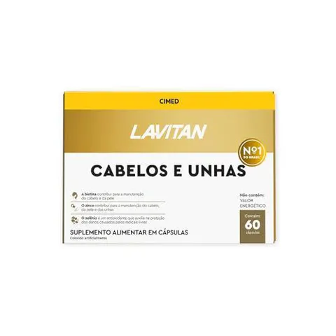 [REC] Multivitamínico Lavitan Cabelos e Unhas 60 Cápsulas