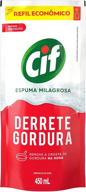 [Regional] Limpador Especialista Cif Derrete Gordura 450 Ml Refil Econômico (packaging May Vary)