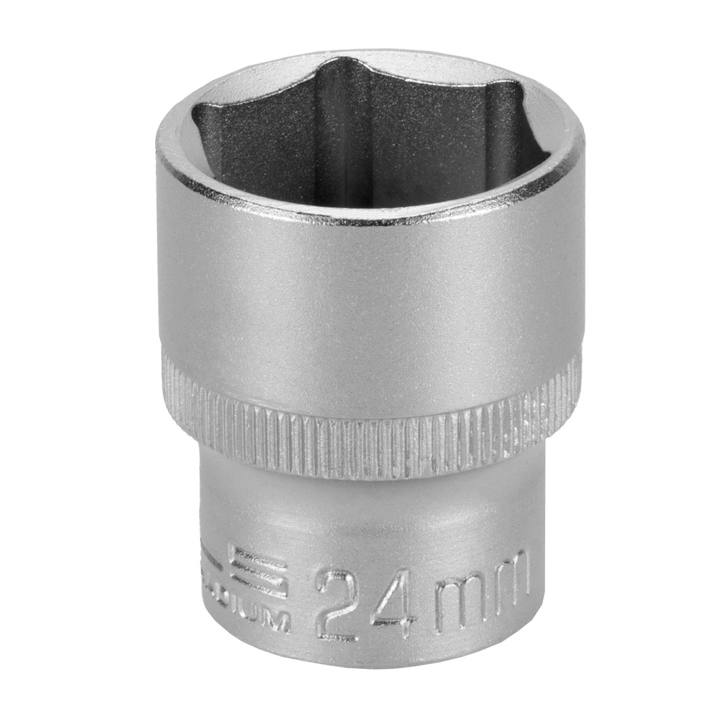 SOQUETE SEXTAVADO ENCAIXE 1/2POL., CRV 24MM, 1PC // STELS
