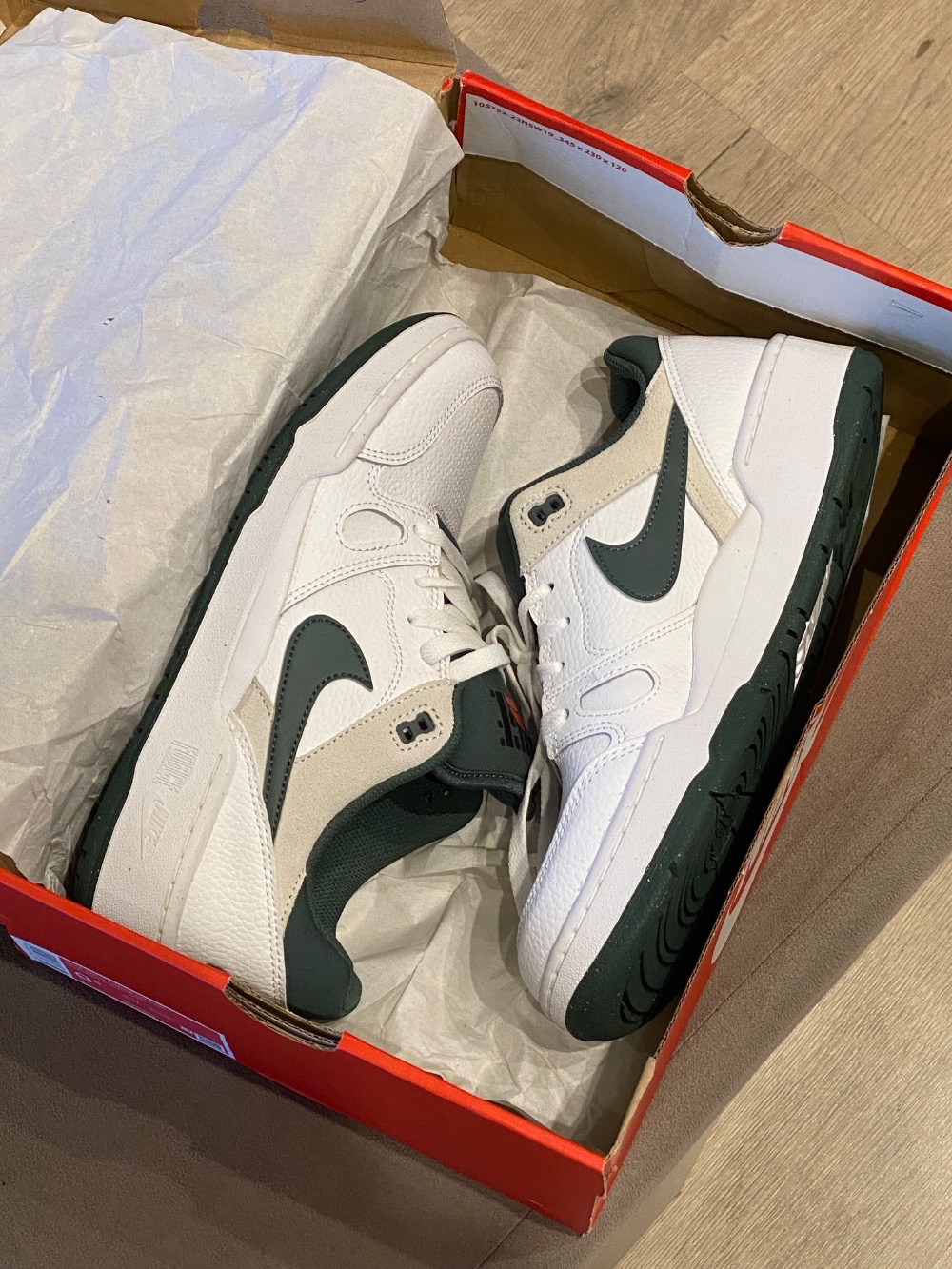 Nike Full Force Low White Cosmic Clay Vintage Green — 39 / 40, Novo