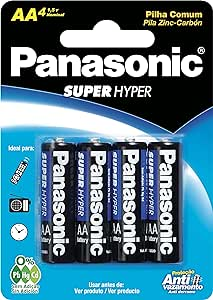 Pilha Panasonic Comum Aa C/04 Unidades