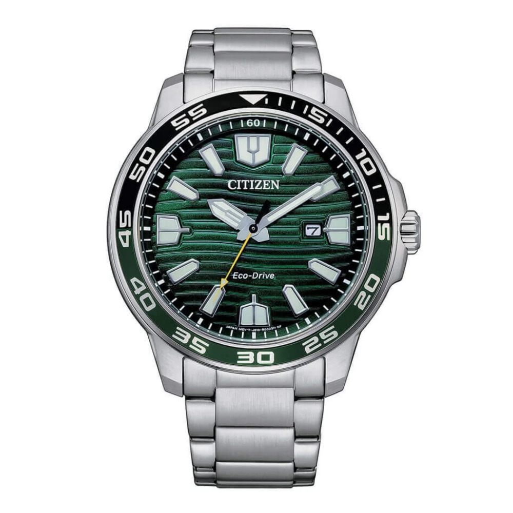 Relógio Citizen Sport Marine Green 45 mm — Único, Novo