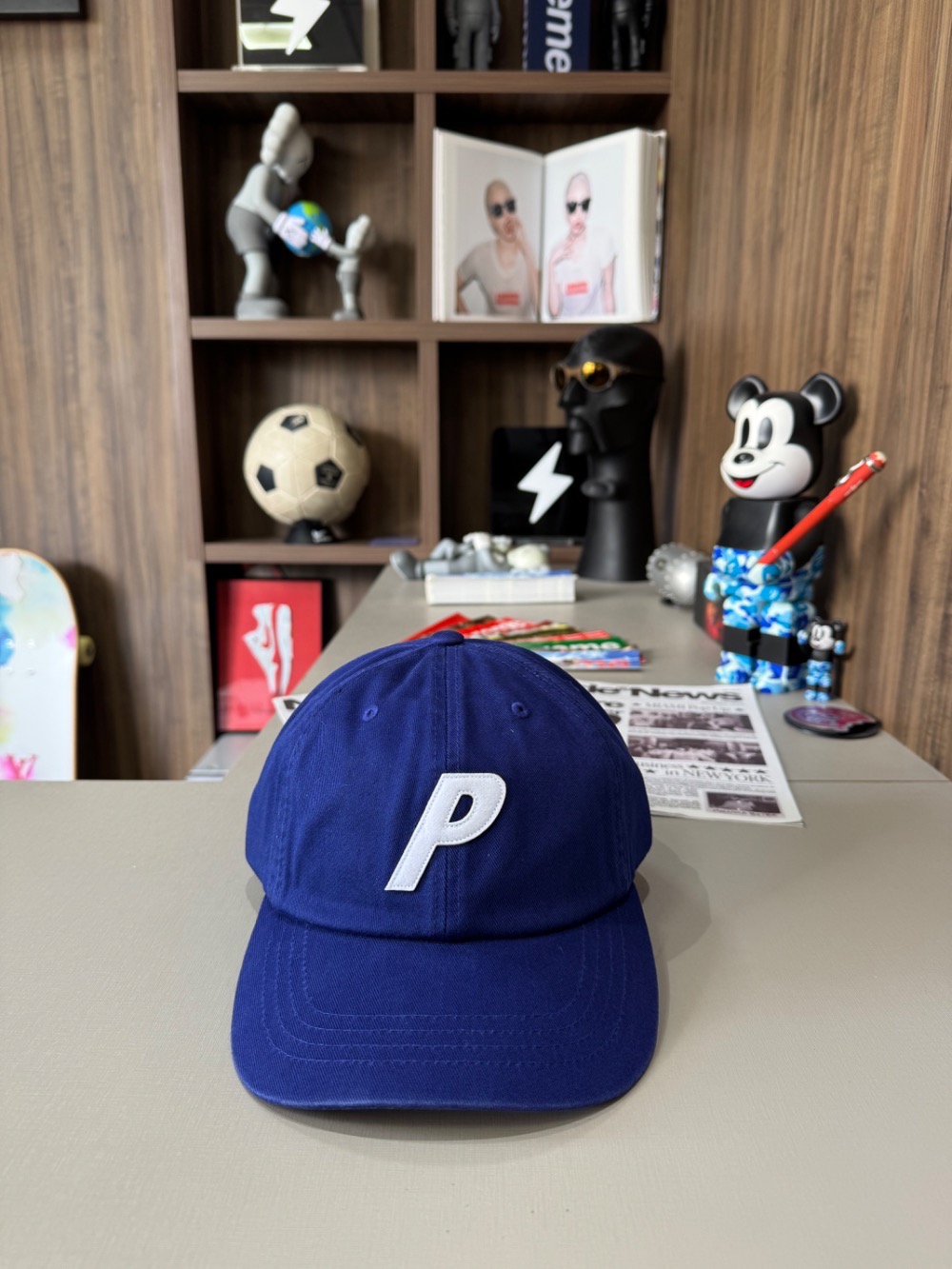 Boné Palace P 6-Panel Navy — Único, Novo