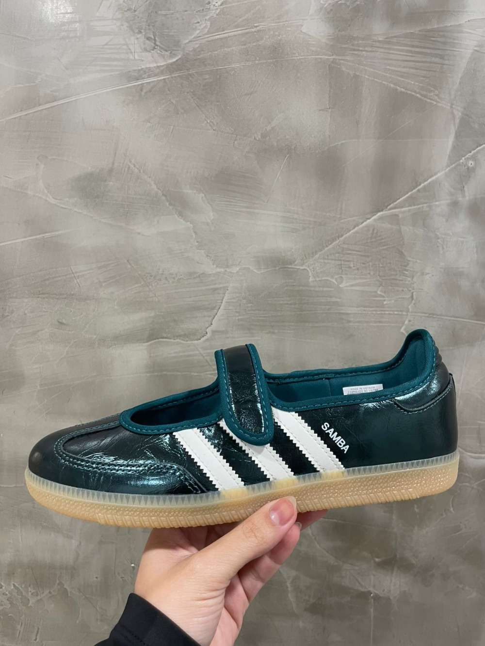 adidas Samba Jane Rich Green Off White — 34 / 35 / 36 / 37 / 38 / 39, Novo