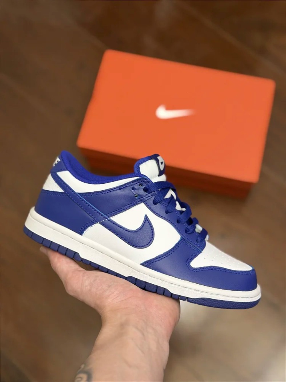 Nike Dunk Low Retro Blue White — 38, Novo