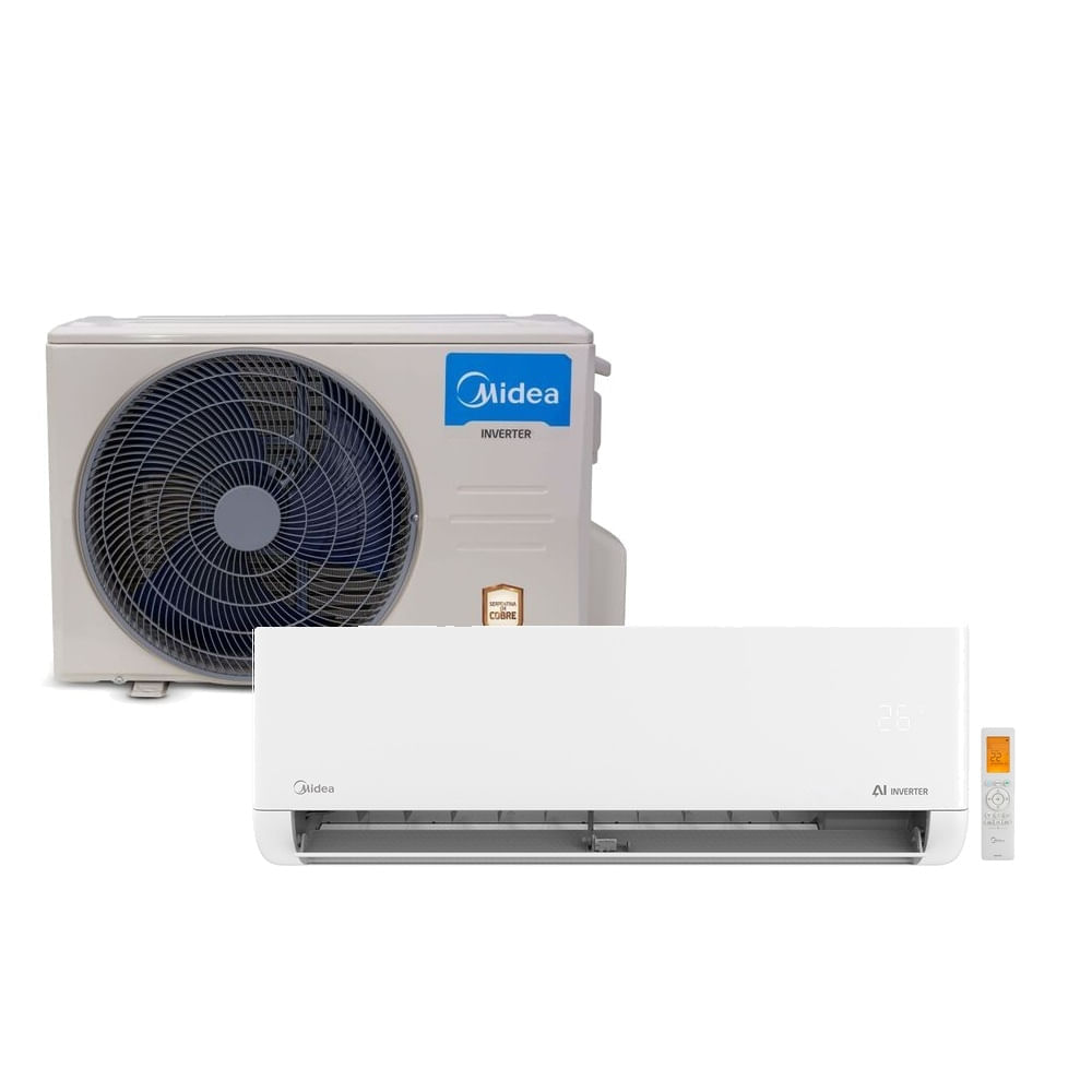 Ar Condicionado Split Midea Inverter AI 12000 BTU/h Frio 42EFVCA12M8 - 127 Volts 110