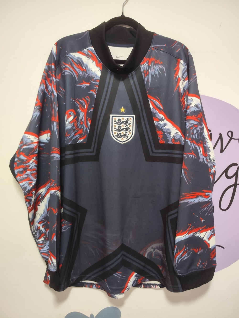 Camisa Nike Goleiro Manga Longa Inglaterra Black Obsidian — G / XG, Novo