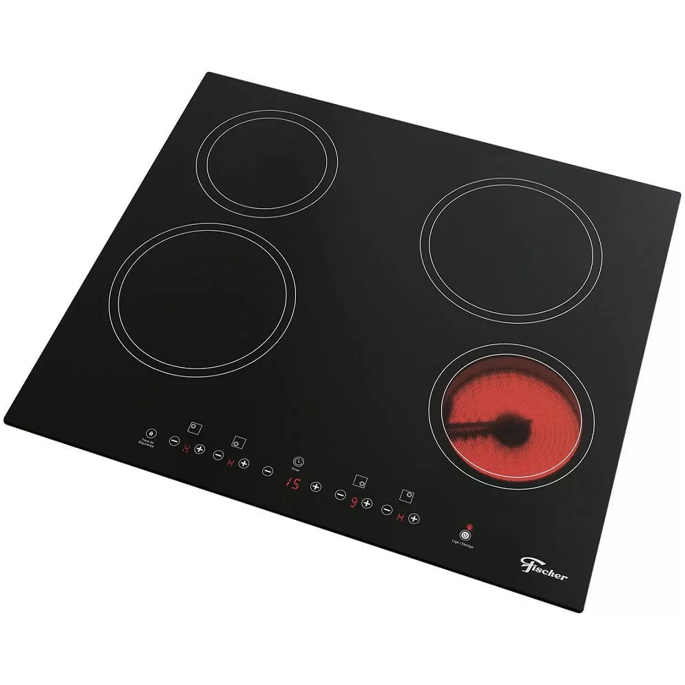 Cooktop Fischer 4 Bocas Mesa Vitrocerâmica Preto – 220 Volts 220