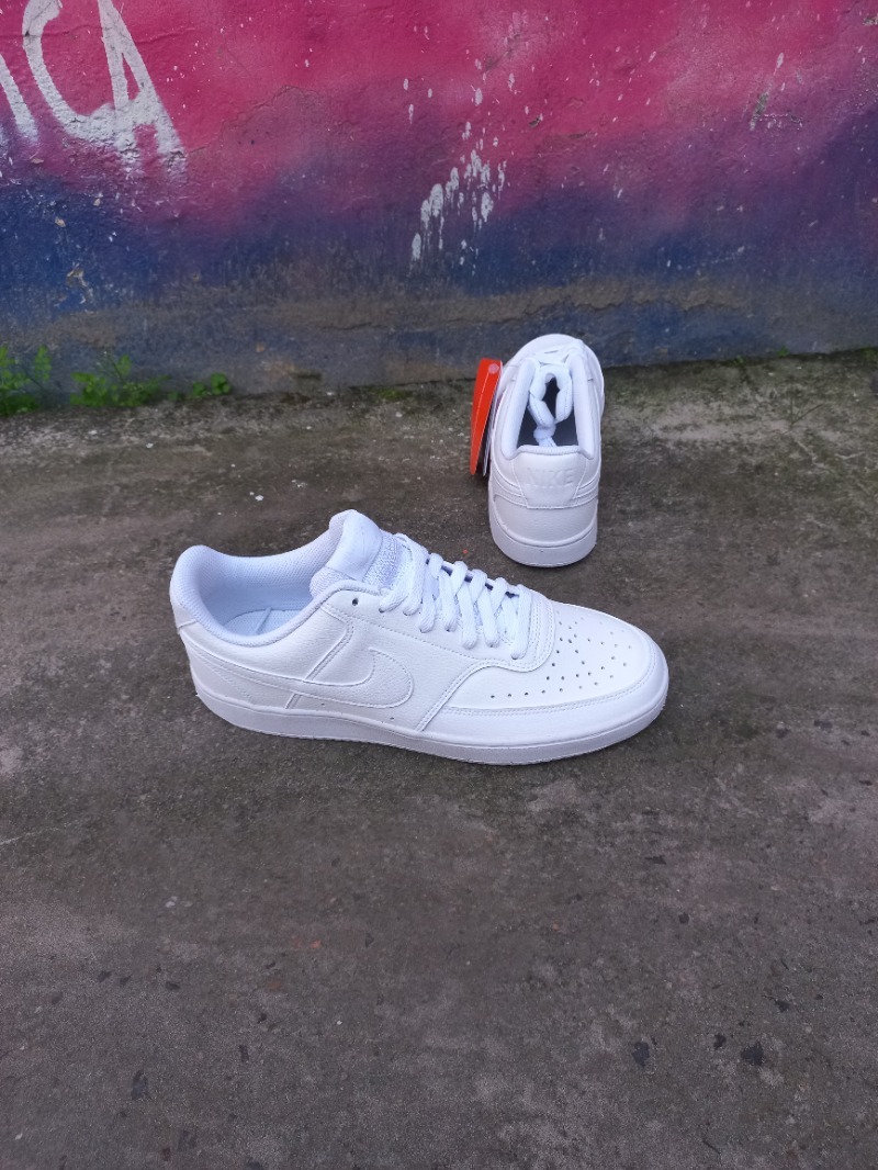 Nike Court Vision Low Next Nature Triple White — 42, Novo