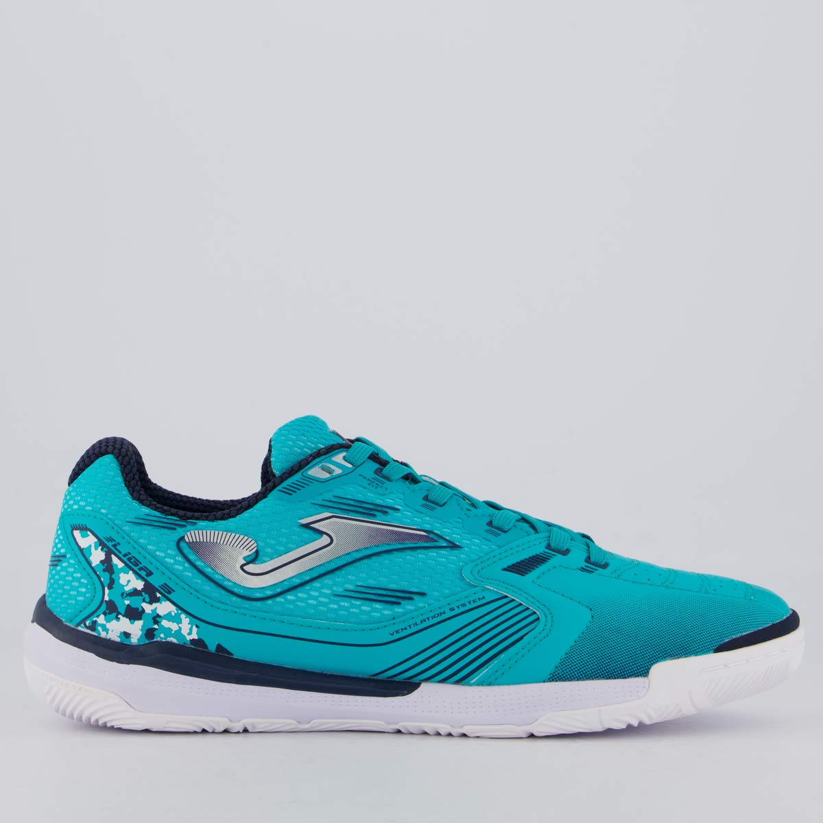 Chuteira Joma Liga 5 Futsal Verde Agua