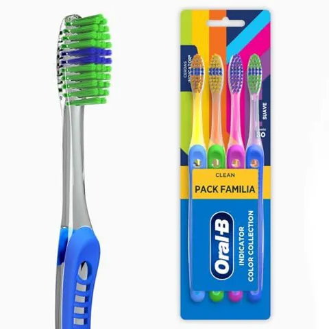 Escova Dente Oral-B Clean Indicator 4 Unidades