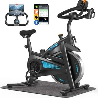 Bicicleta Spinning Com Roda De Inércia De 13kg Bicicleta De Spinning Personalizada, Bicicleta De Ciclismo Indoor Para Fitness Suporta 150kg Sensor Cardíaco Monitor Digital Correia