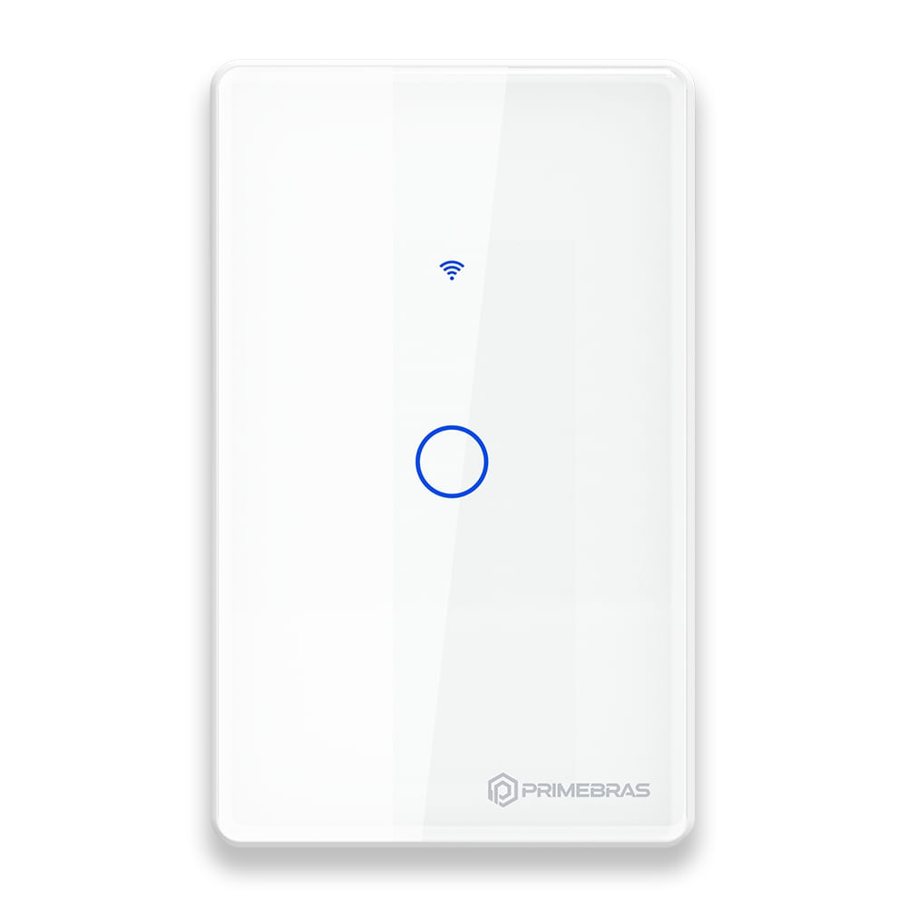 Interruptor Touch 1 Botão Wi-Fi TP1001 Branco