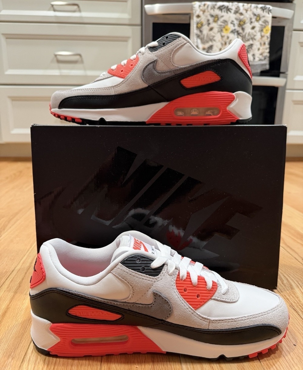 Nike Air Max 90 Infrared 3M (2026) — 37 / 37.5 / 38 / 39 / 39.5 / 40 / 40.5 / 41 / 42 / 42.5 / 43 / 43.5, Novo
