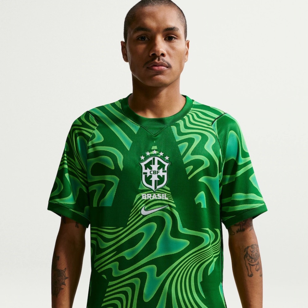 Camiseta Nike Goleiro Brasil 2026 Torcedor Pro Green — G, Novo