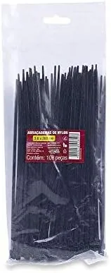 ABRACADEIRA NYLON 3,6MM X 200MM 100PC PR FORCELINE