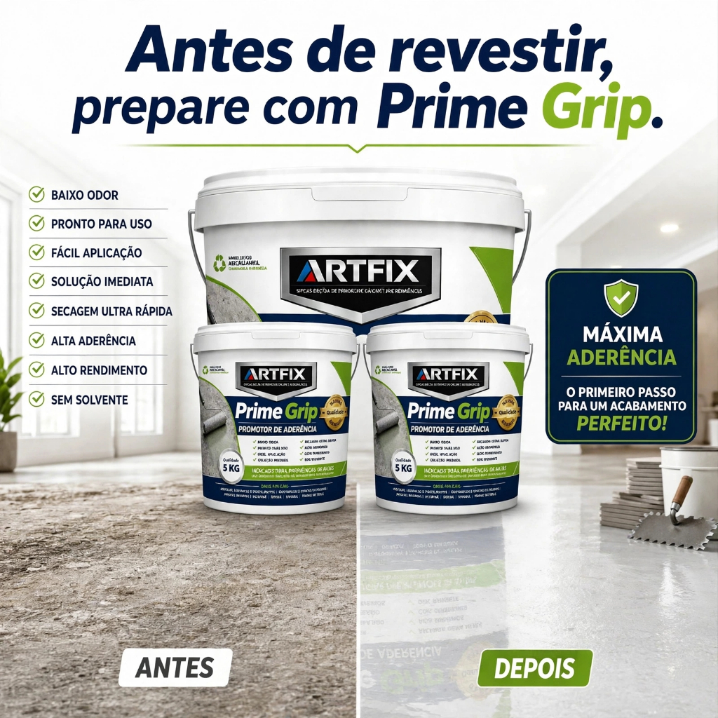 Tinta Primer Promotor De Aderência Premium Piso E Parede 10KG Branco Fosco