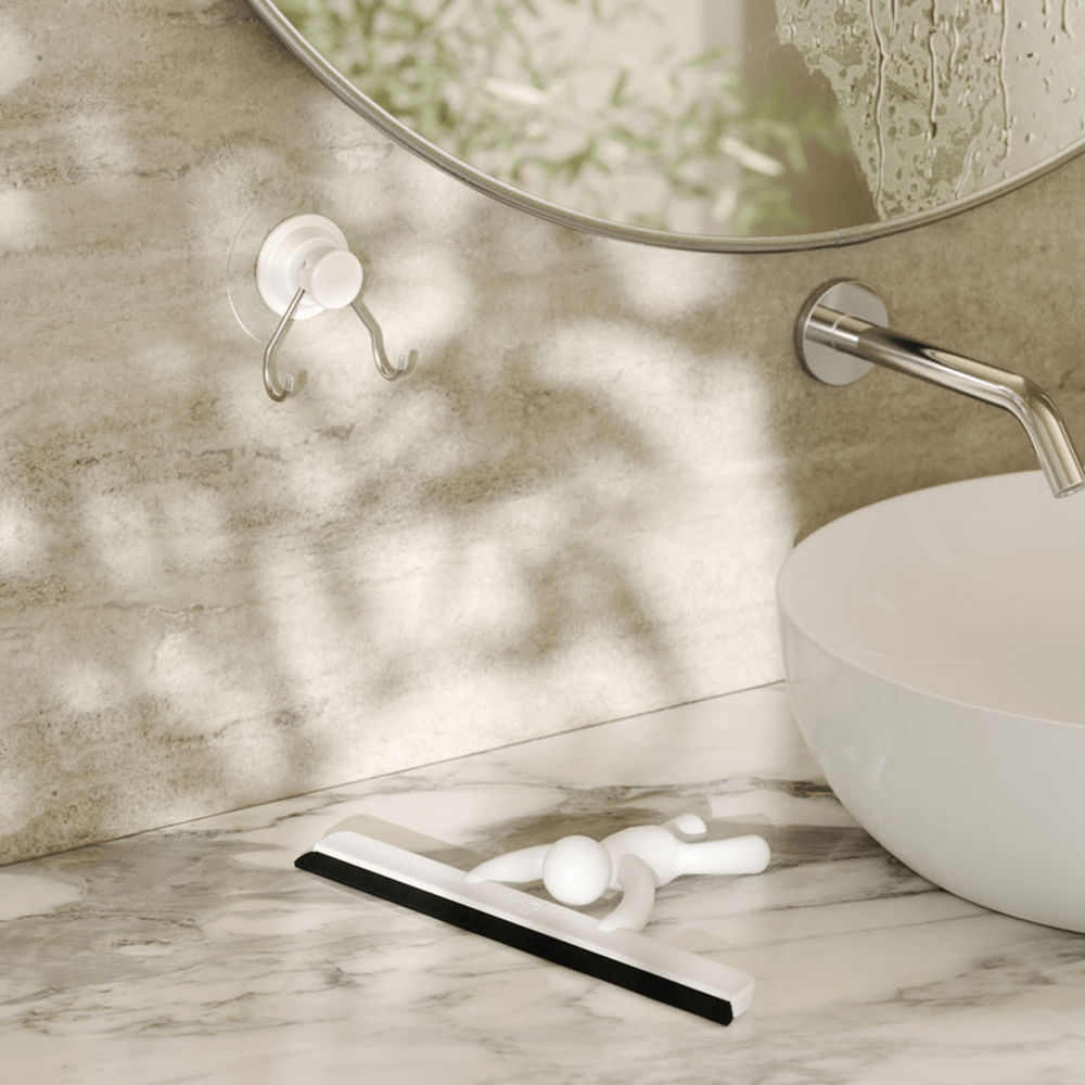 Foto 5 de Rodo Buddy Com Ventosa Branco - Umbra