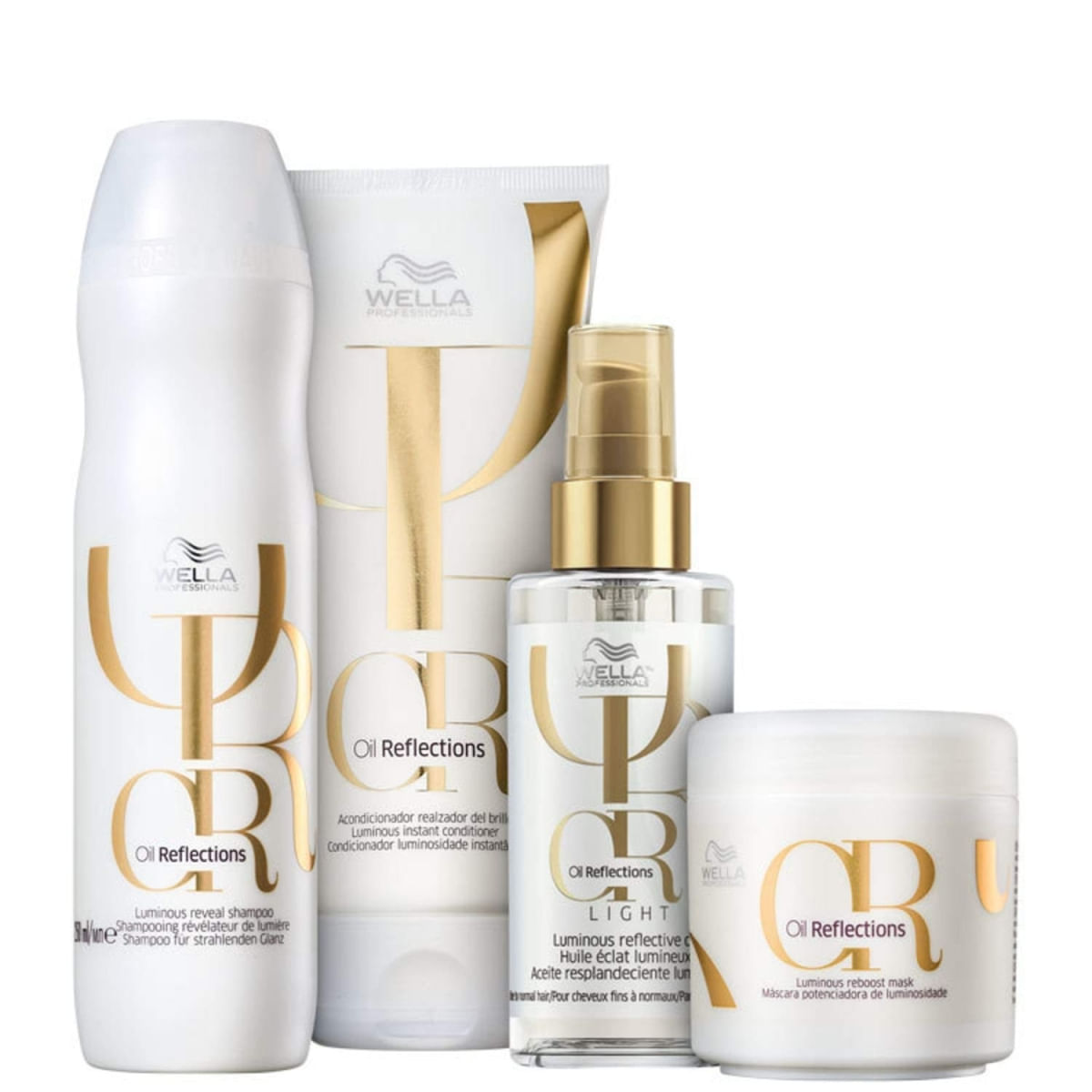 Kit Wella Professionals Oil Reflections Light (4 Produtos)