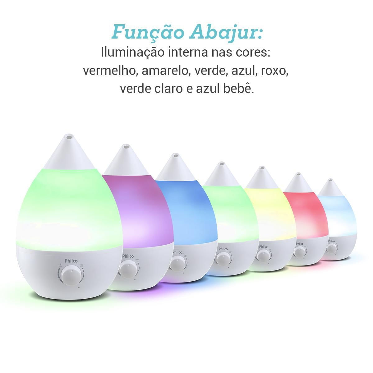 Foto 5 de Umidificador de Ar Philco 4L Difusor de Aromas PUD04B Bivolt