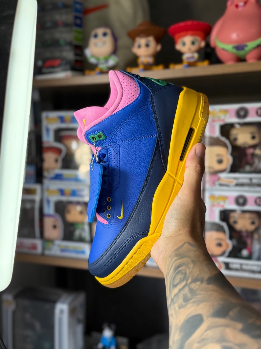 Nike Air Jordan 3 Retro OG Brazil Racer Blue Blue Void — 39 / 41, Novo