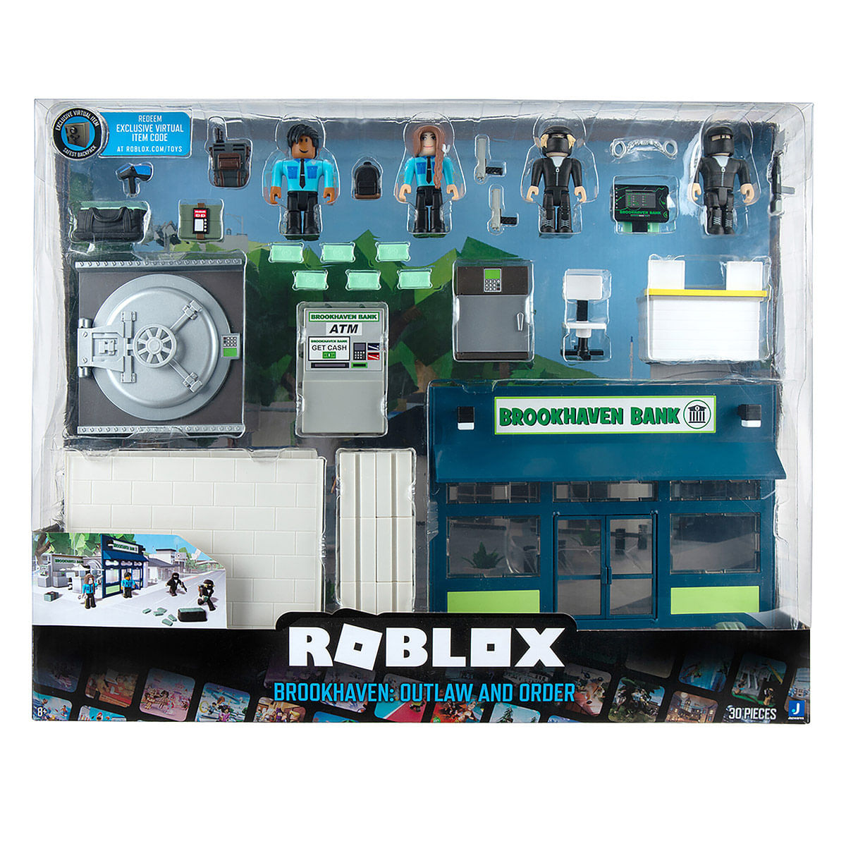 4 Bonecos Roblox Com Acessórios - Playset De Luxo Ninja Legends