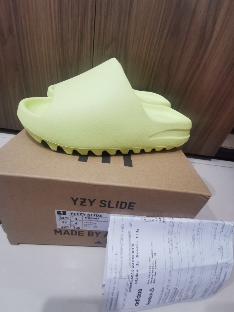 Foto 3 de Yeezy Slide Glow Green (2022) — 35, Novo