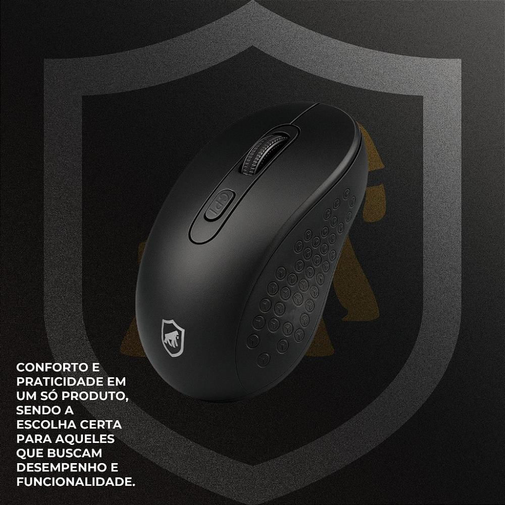 Foto 5 de Mouse sem Fio USB-A com Adaptador Tipo C - Hybrid - Gshield
