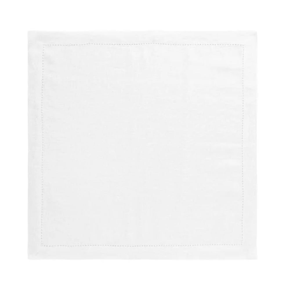 Guardanapo De Linho Branco 50X50cm - Copa & Cia