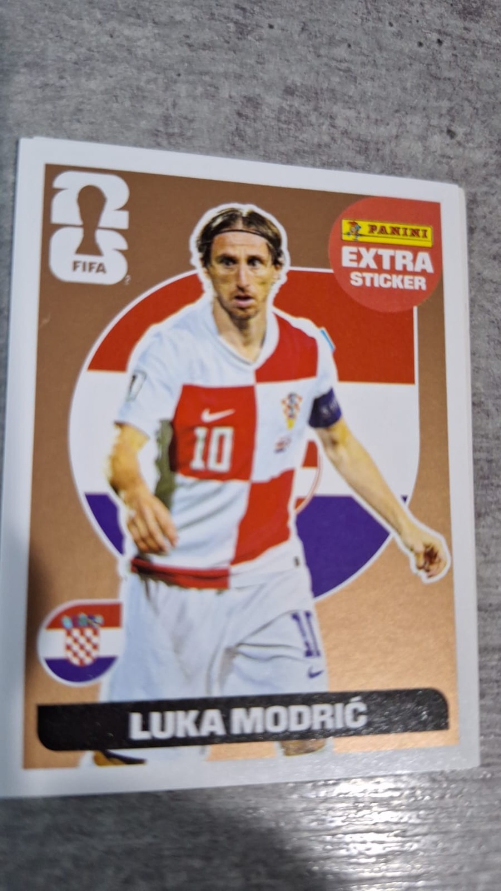 Figurinha Panini Luka Modrić Legend Bronze Extra FIFA World Cup 2026 — Near Mint, Novo
