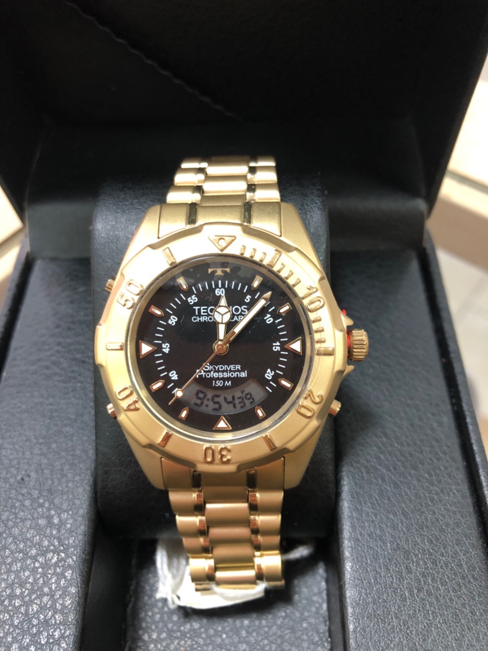 Relógio Technos Skydiver Gold 40mm — Único, Novo
