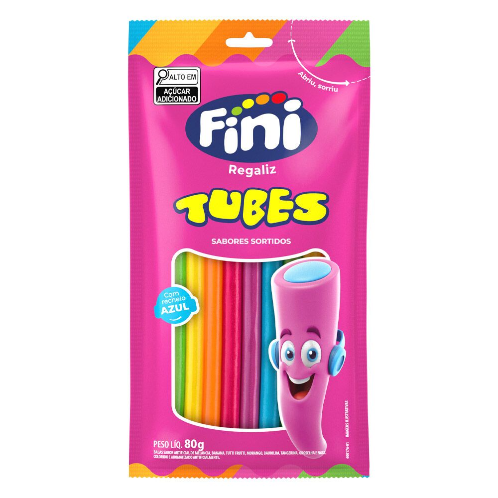 Tubes arco-íris 80g - Fini