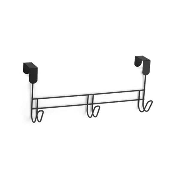 Suporte para Toalha c/3 ganchos para porta black 2582 ARTHI CX 1 UN