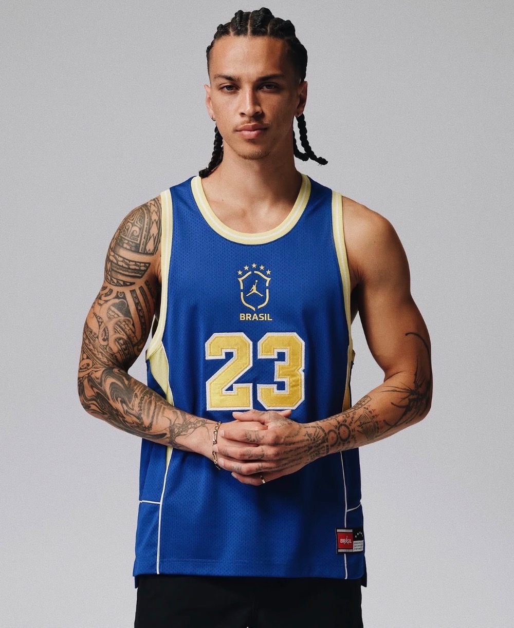 Regata Air Jordan Brasil Essentials Mesh Blue — P, Novo
