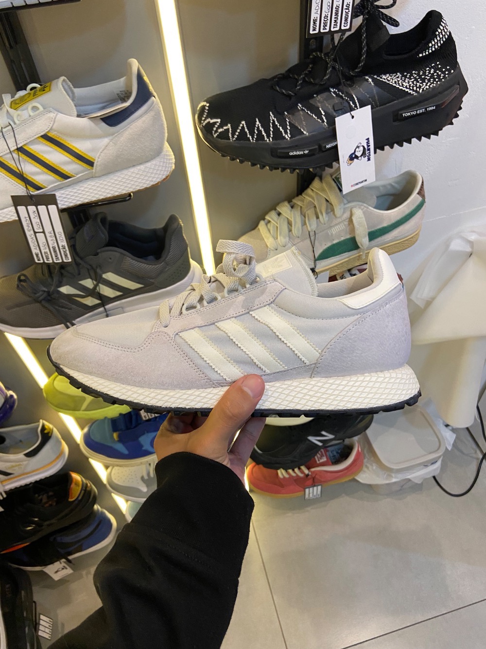 adidas Forest Grove Cloud White Grey — 42, Novo