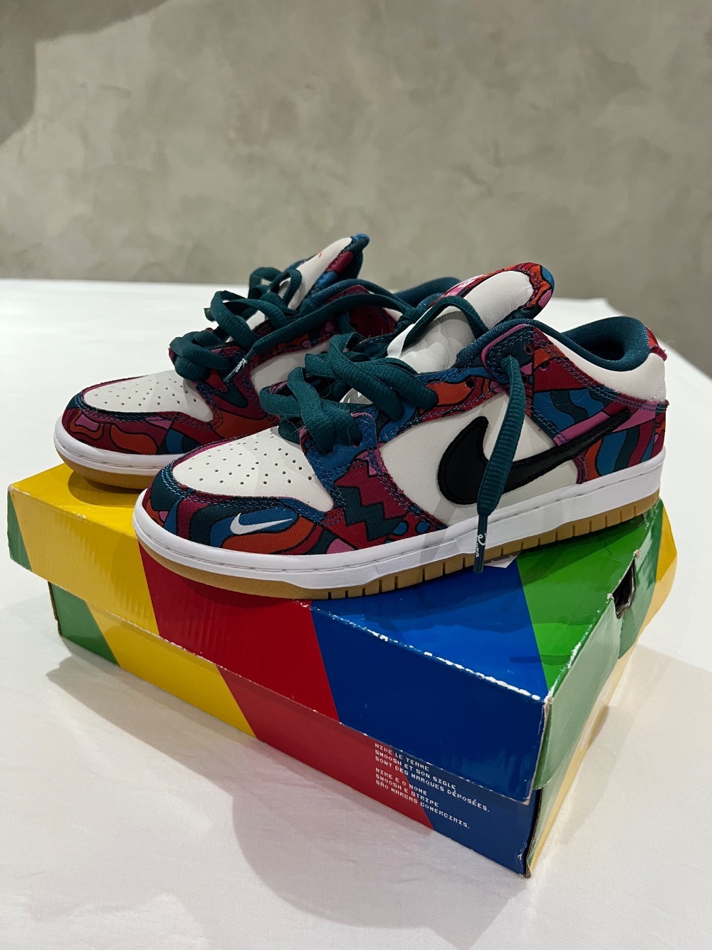 Parra x Nike SB Dunk Low Pro Abstract Art — 35.5, Novo