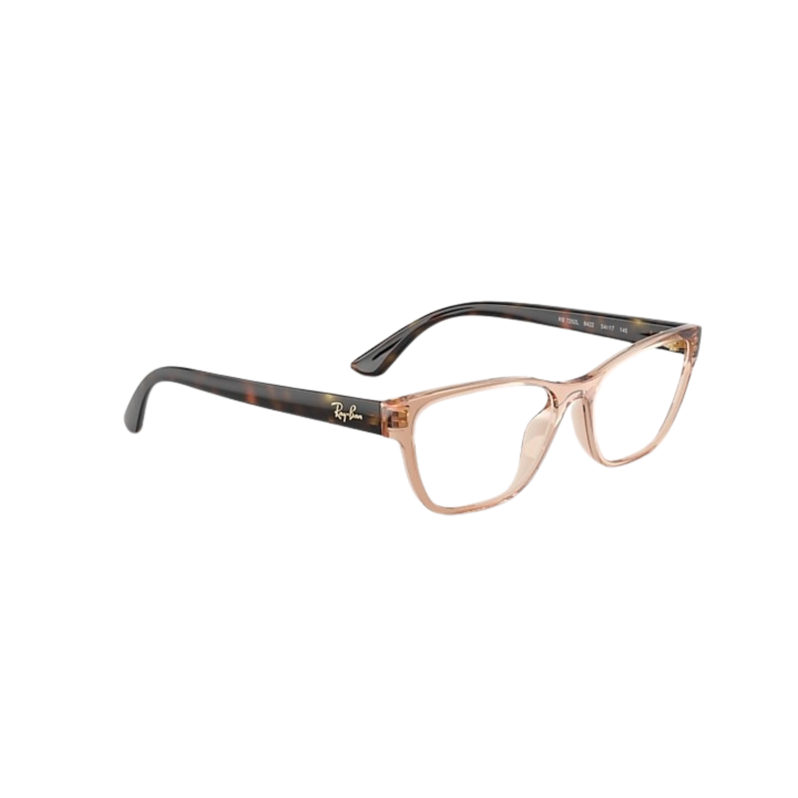 Foto 5 de Armação de Óculos de Grau Feminina Retangular Ray-Ban RX7252L Caramelo