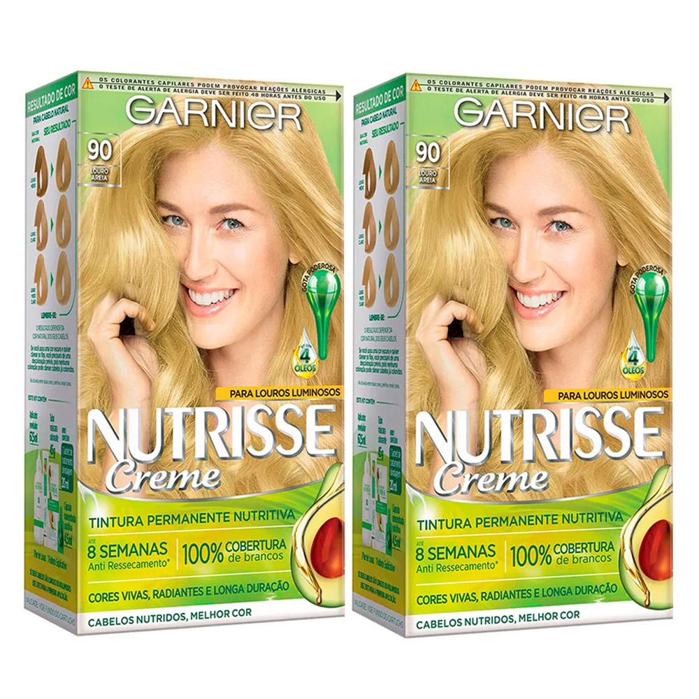 Kit Garnier Nutrisse - Coloração 90 Areia — Kit