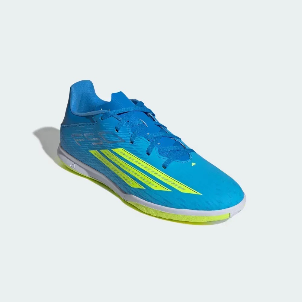 adidas Chuteira F50 Futsal Lucid Ray Blue Team Solar Yellow 2 — 38 / 39 / 39.5 / 40 / 40.5 / 41 / 42 / 42.5 / 43 / 43.5 / 44, Novo