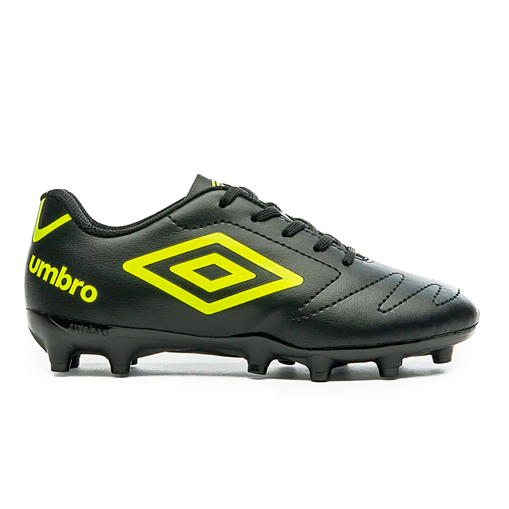 Chuteira Umbro Campo Class 2.2 Black Lime Green Infantil — 34 / 30 / 31, Novo