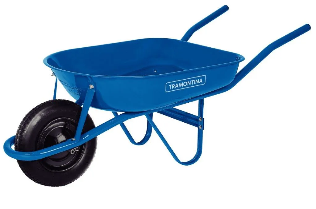 CARRINHO DE MAO C/CAÇAMBA RASA AZUL 50L TRAMONTINA