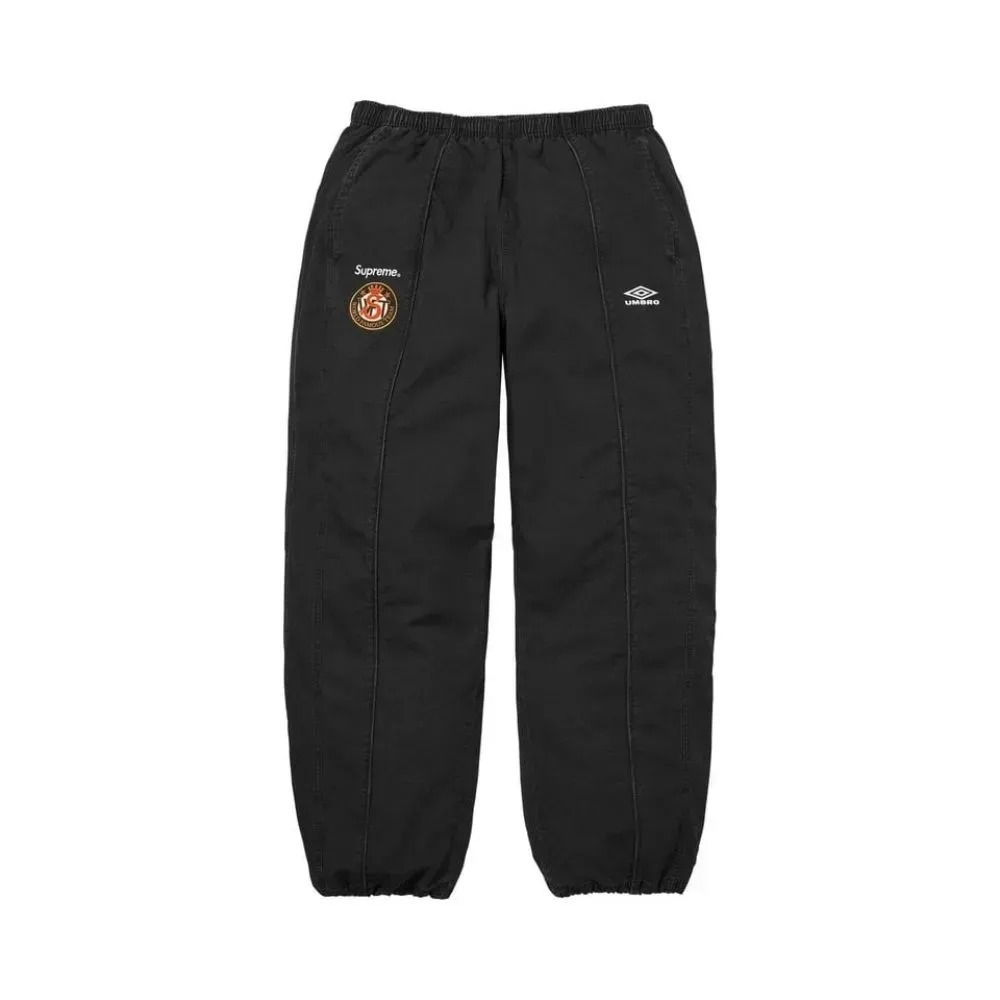 Umbro x Supreme Calça Cotton Ripstop Track Black SS26-W1 — P / M / G, Novo