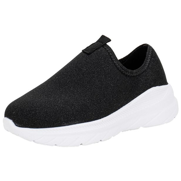 Tênis Infantil Feminino Slip On Molekinha 2584100 PRETO 26