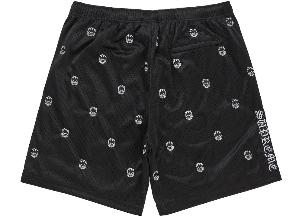 Spitfire x Supreme Bermuda Mesh Short Black SS26-W17 — M, Novo