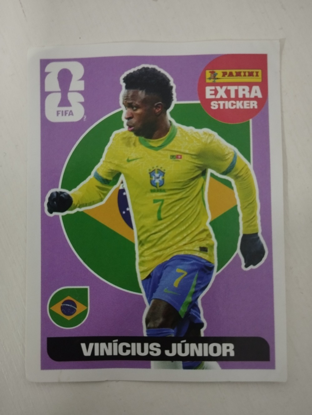 Figurinha Panini Vini Jr Legend Roxo FIFA World Cup 2026 — Único, Novo