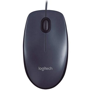 Mouse com fio USB Logitech M90 Ambidestro