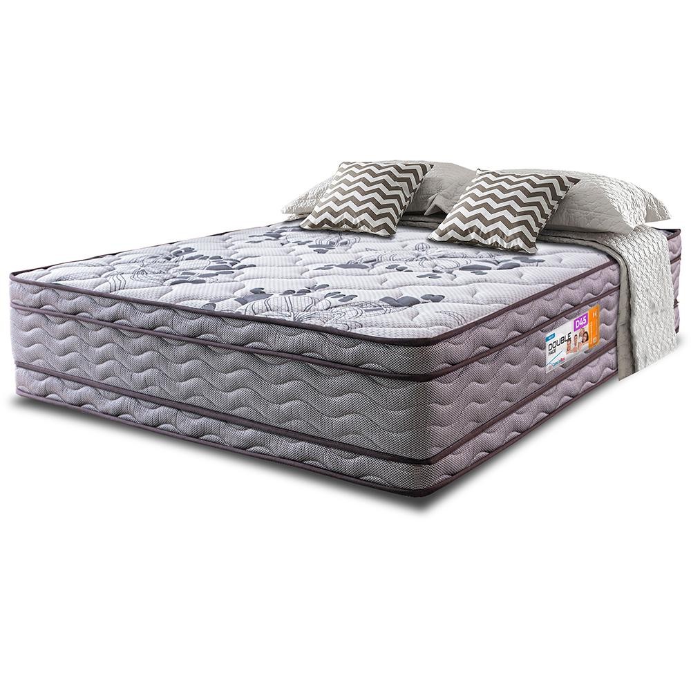 Colchão King OrtoFirm 193x203x32 Double Face Espuma D45 Cinza