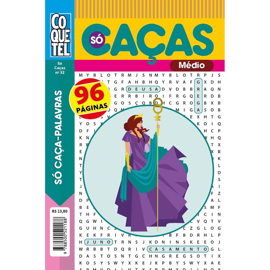 Livro Coquetel | Só Caça-Palavras 32 | Nível Médio