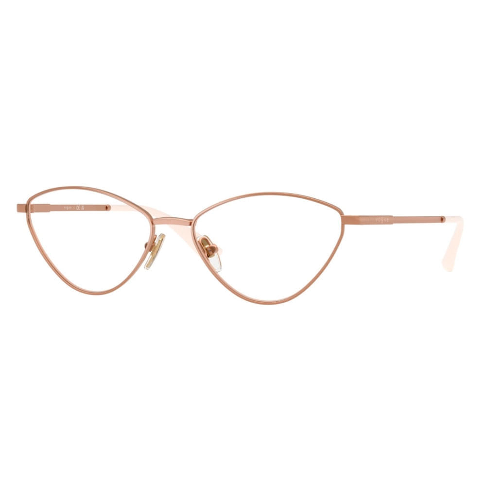 Armação de Óculos de Grau Feminina Vogue Irregular VO4325 5152 Cor Ouro Rosa